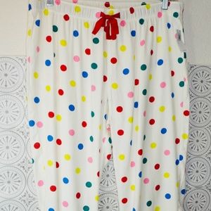 Old Navy Polkadot Matching Flannel Pajama Bottom